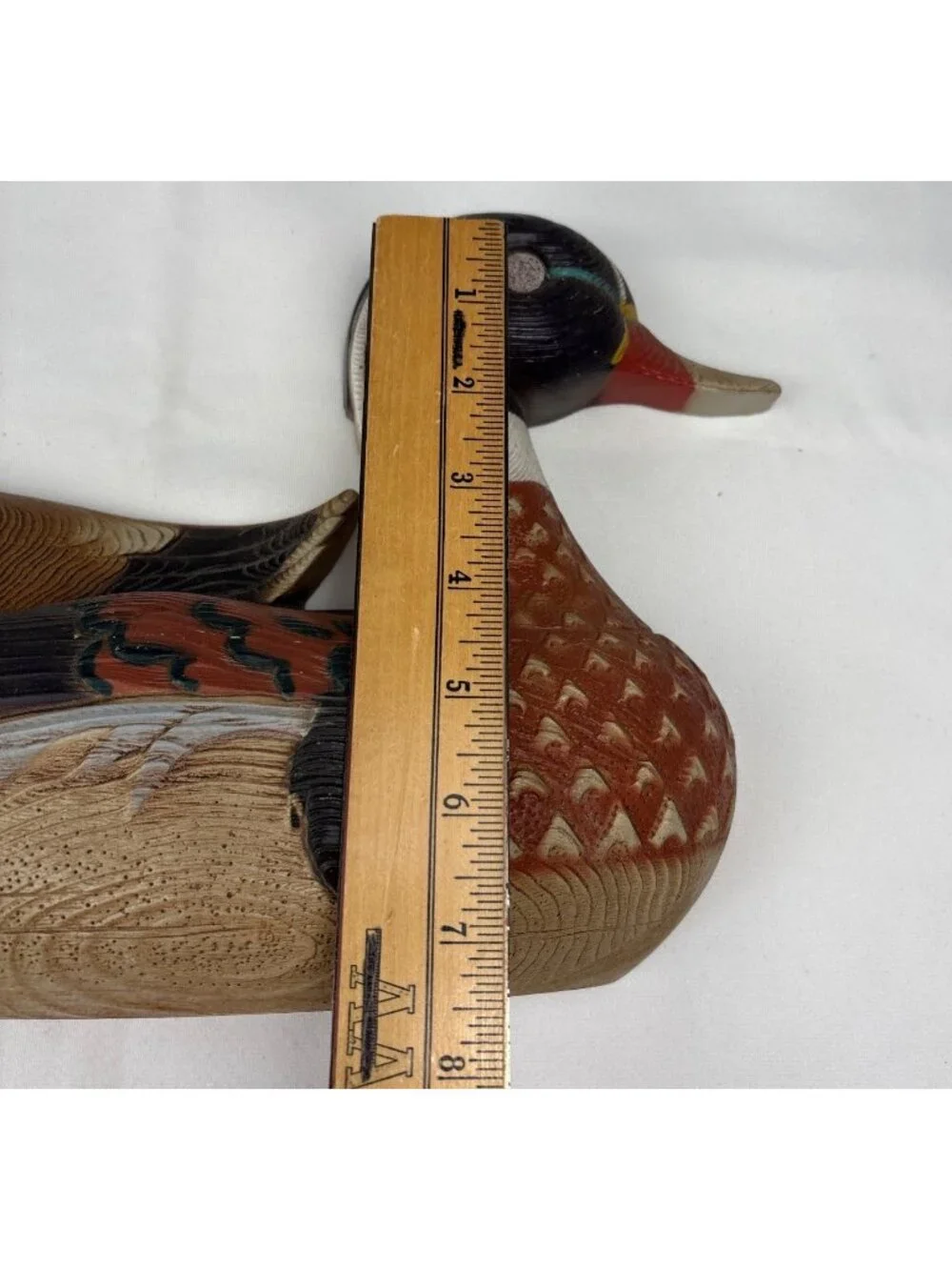 Burwood Resin Mallard Duck Wall Hanging Decor Pair Vtg